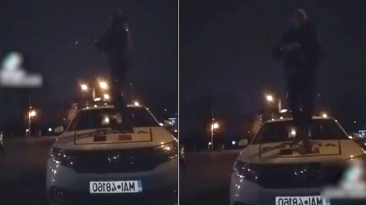 tanar filmat dans masina politie prahova