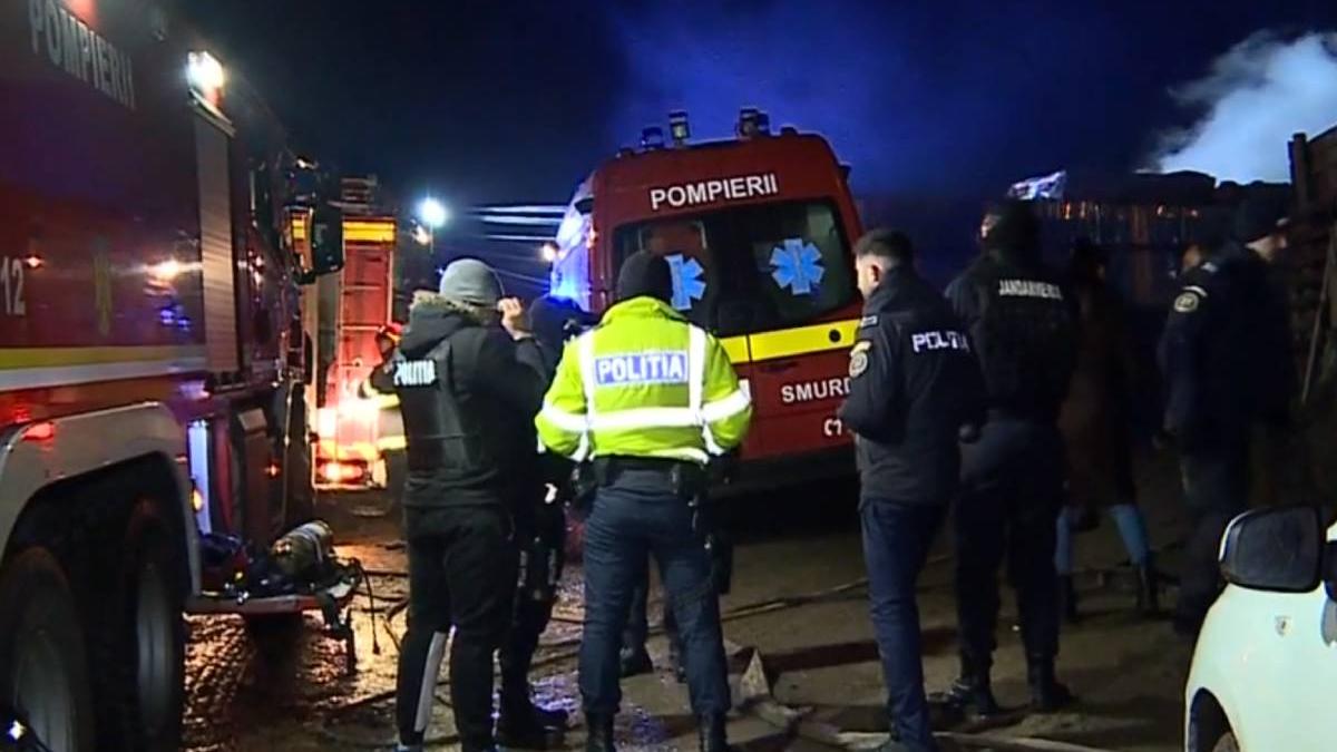 incendiu ansamblu de locuinte sighisoara