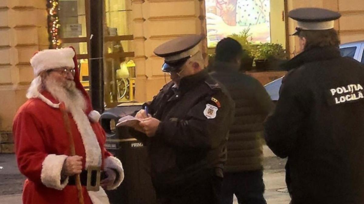 mos craciun amendat sibiu politie locala