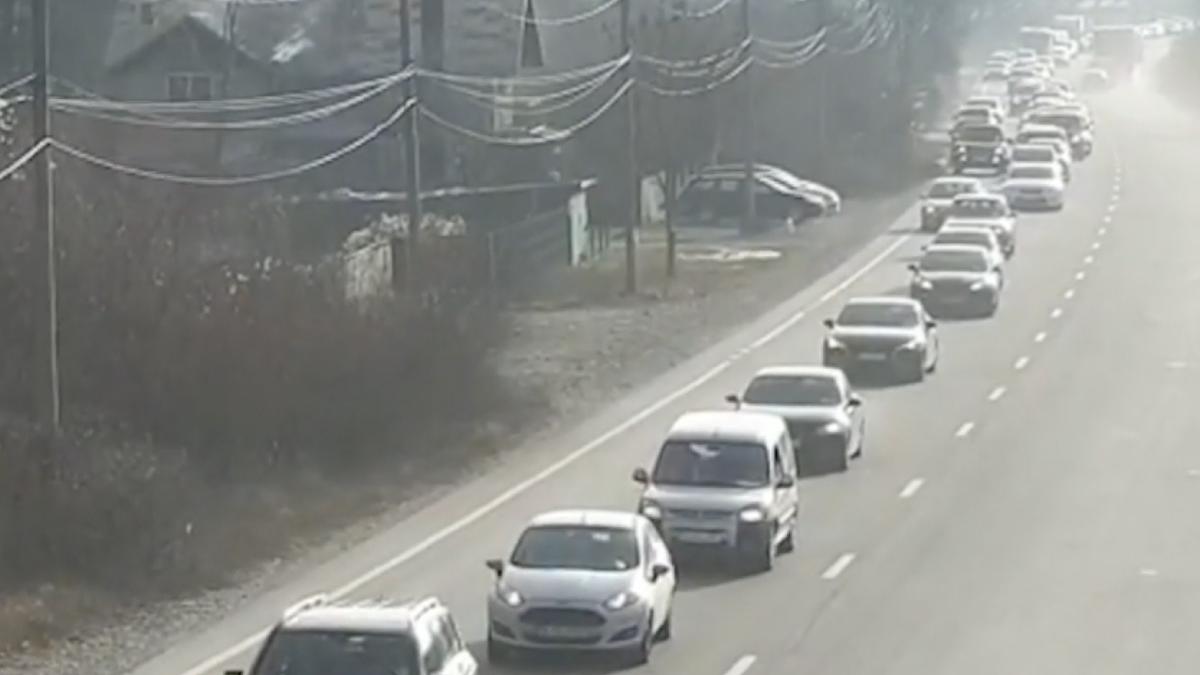 trafic blocat ambele sensuri arges brasov polei