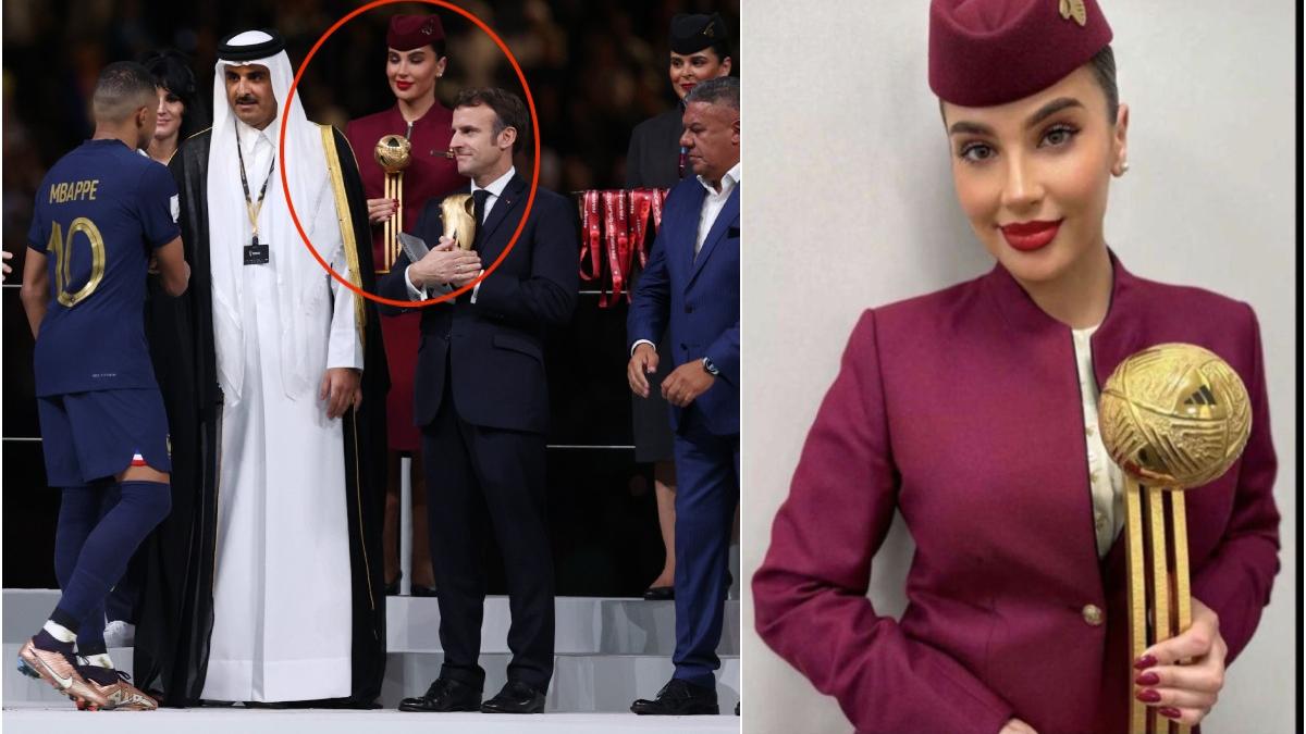 stewardesa romanca trofeu cupa mondiala lionel messi