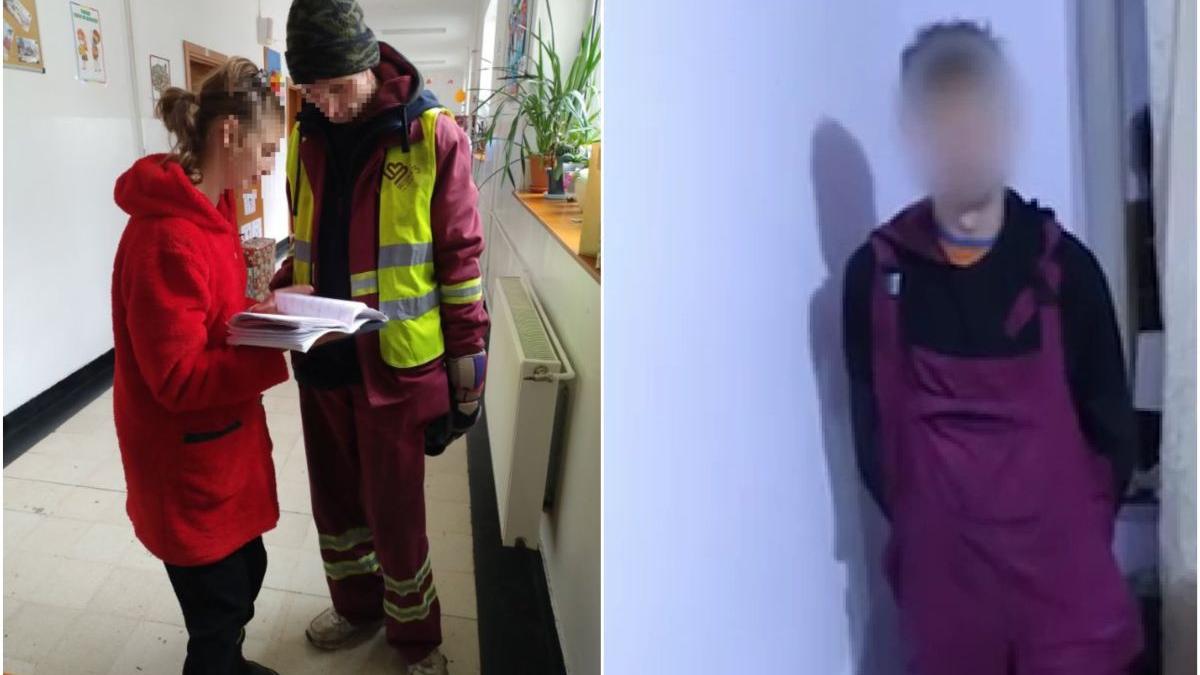 marius tata rusinat imbracaminte ramas pe hol serbare fiica