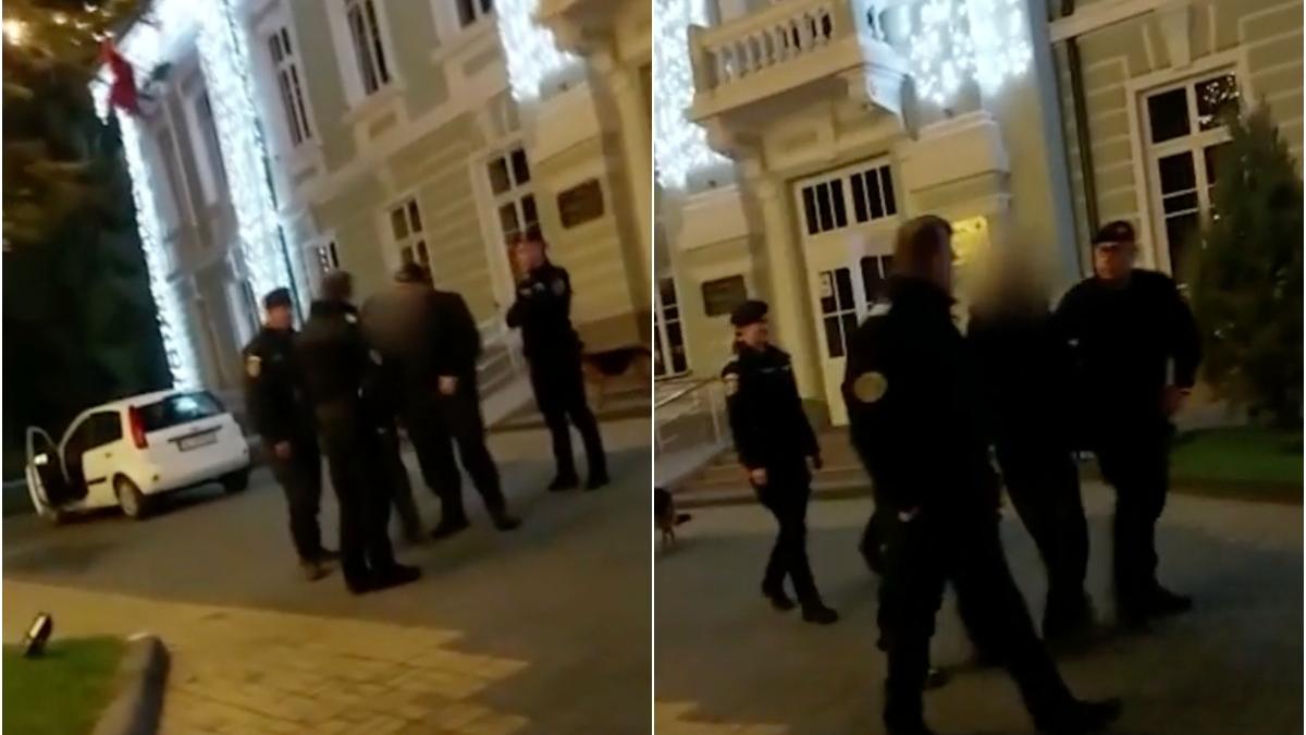 barbat incercat sa si dea foc primarie ramnicu valcea