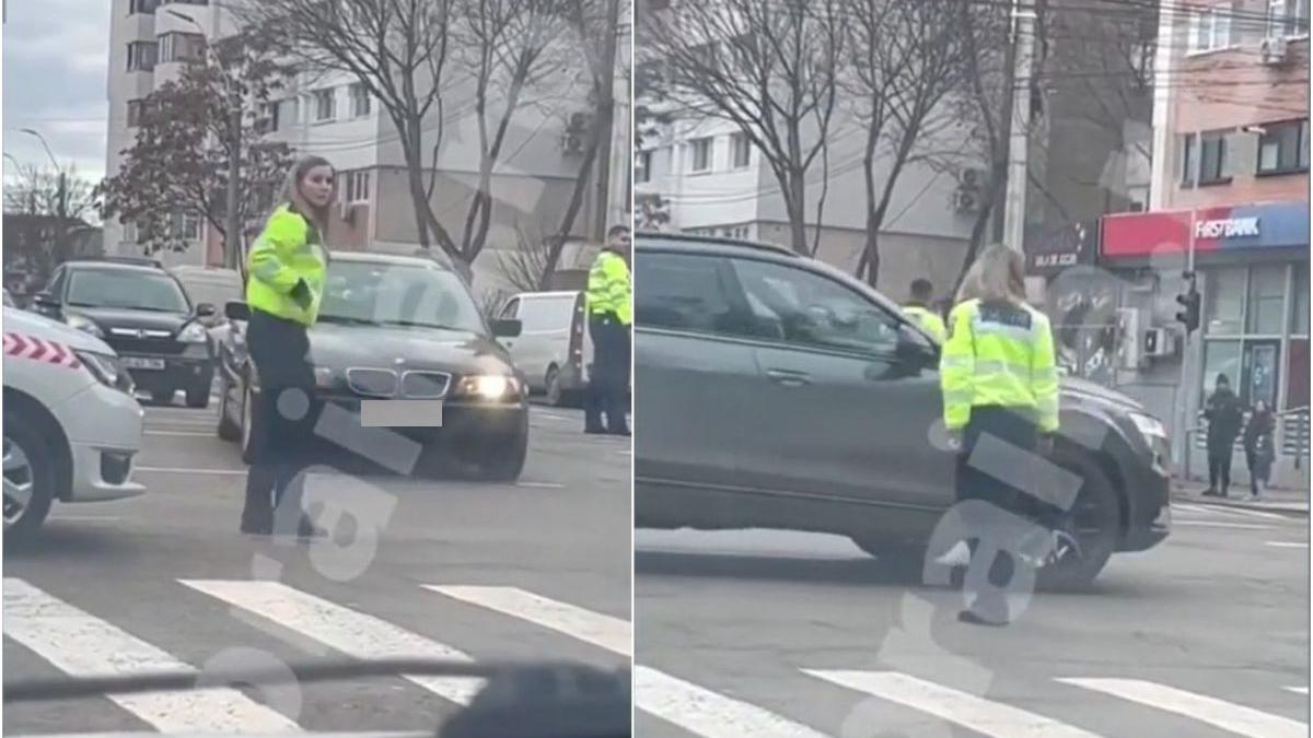 politista braila dirijare trafic inedit braila imagini virale