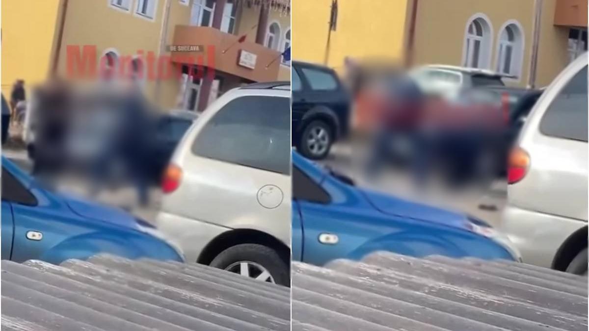 parinti bataie in fata copiilor scandal din cauza unei invatatoare