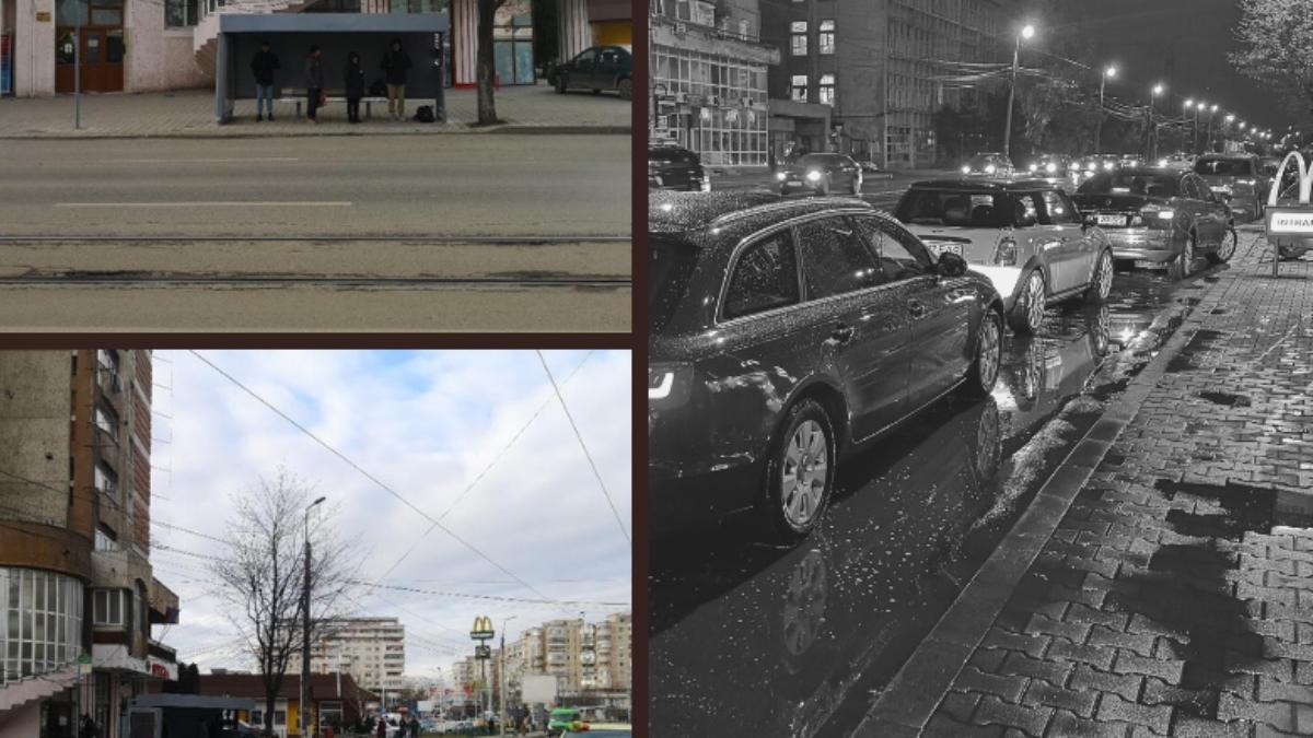 statie autobuz iasi mutata zeci metri zoci masini fast food