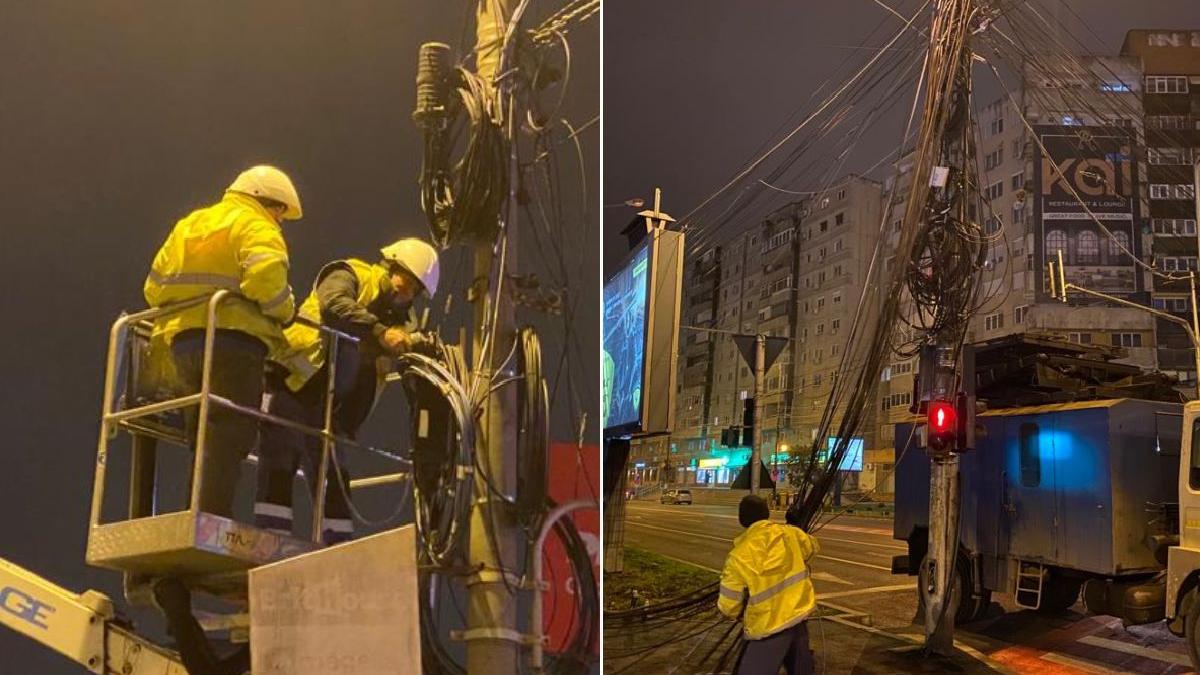 primar timisoara taie 10 kilometri cabluri aeriene