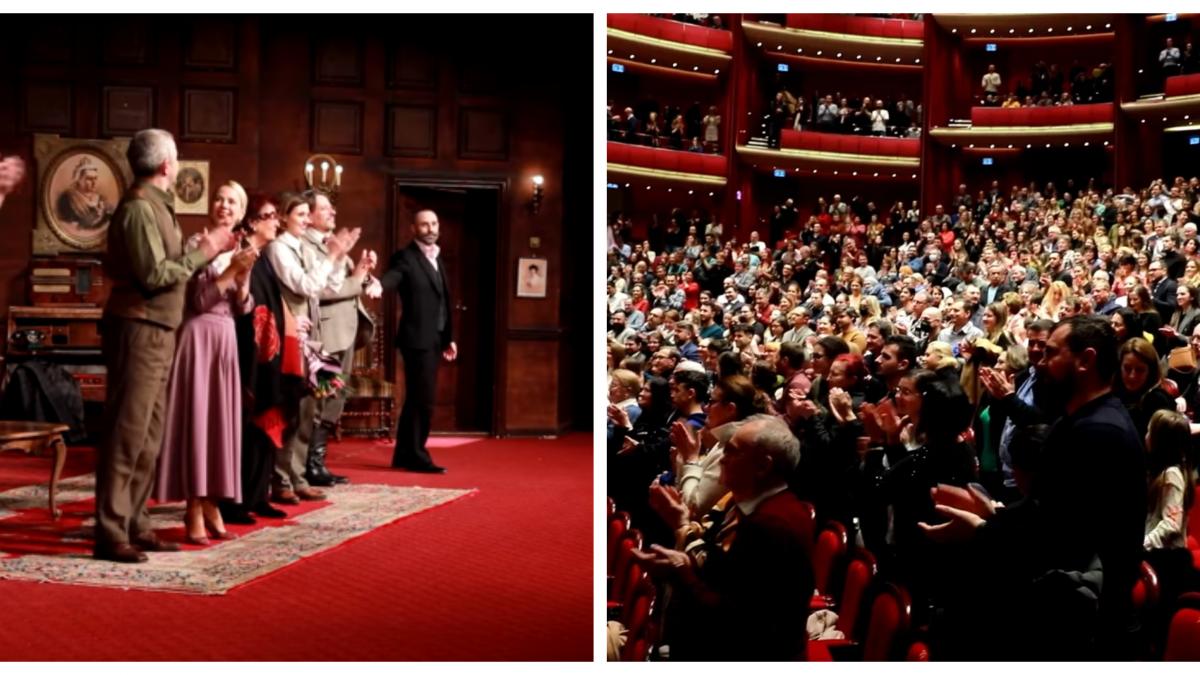 toata sala recita versuri luceafarul dupa spectacol teatrul national bucuresti