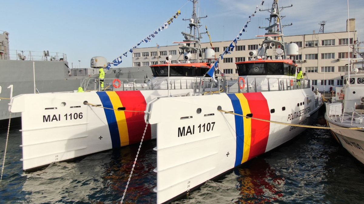 Garda de Coastă are două noi nave maritime de patrulare cu o autonomie de  600 mile marine
