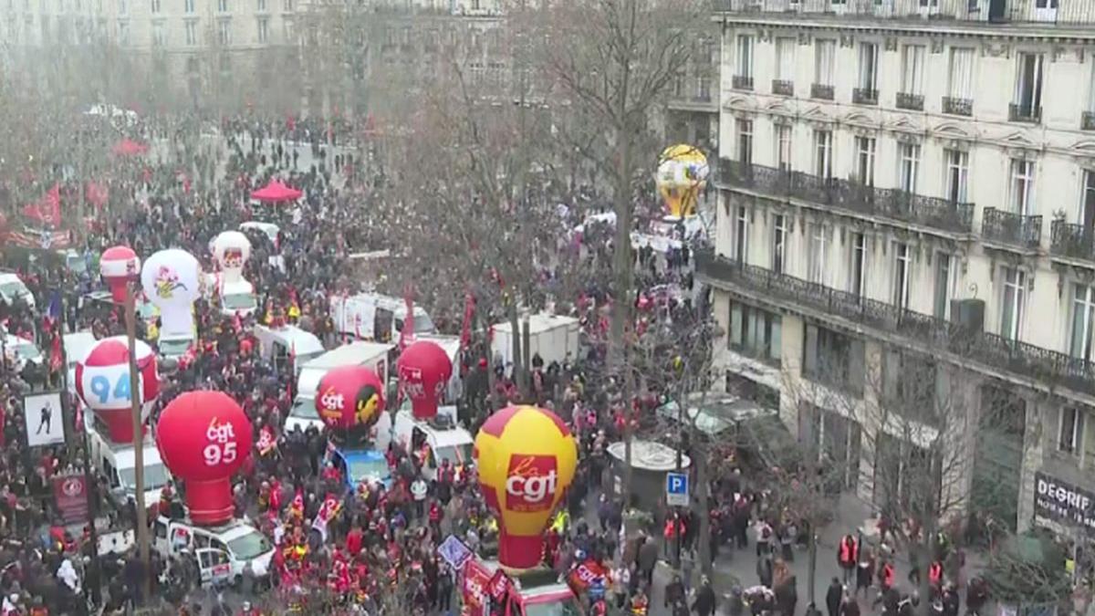 un milion oameni strada joia neagra franta perturbari majore