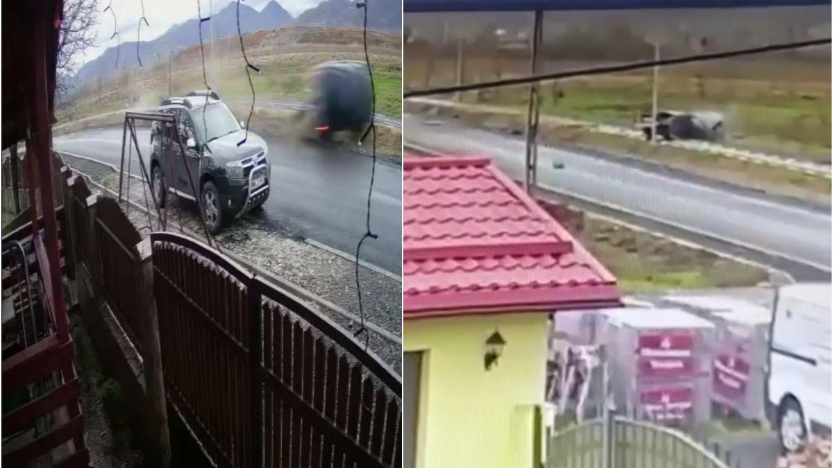accident maramures masina rasturnata sofer si pasager au scapat