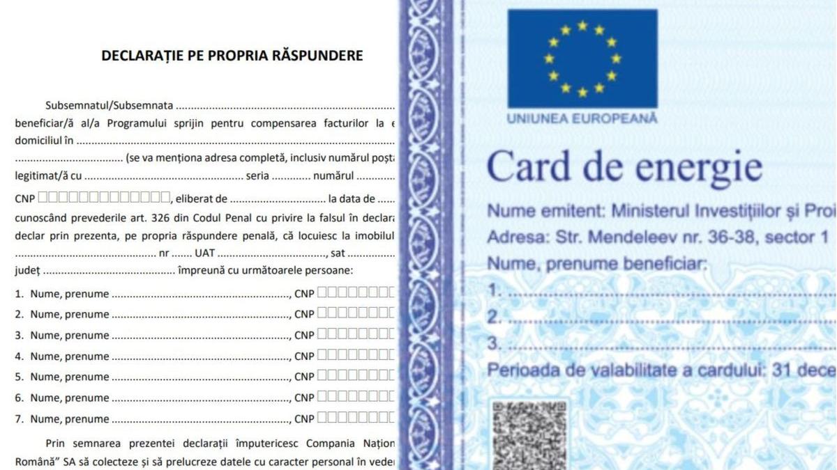 conditie primire card energie plata facturi romani
