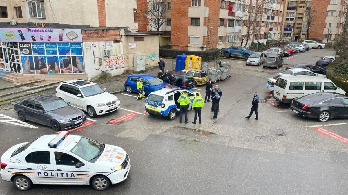 urmarire politisti sofer cartier targu jiu