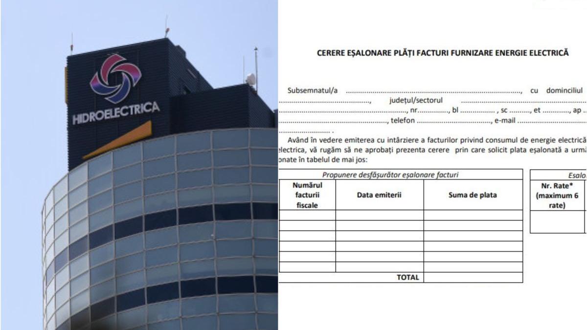 model cerere plata rate facturi hidroelectrica