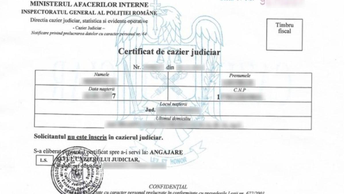 cazier judiciar se poate obtine gratuit electronic 30 ianuarie 2023