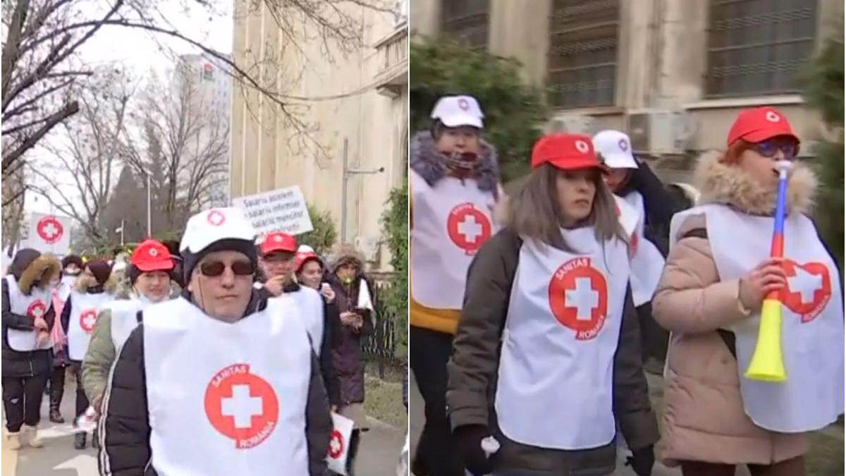 protest guvern memri sanitas marire salarii angajati sanatate