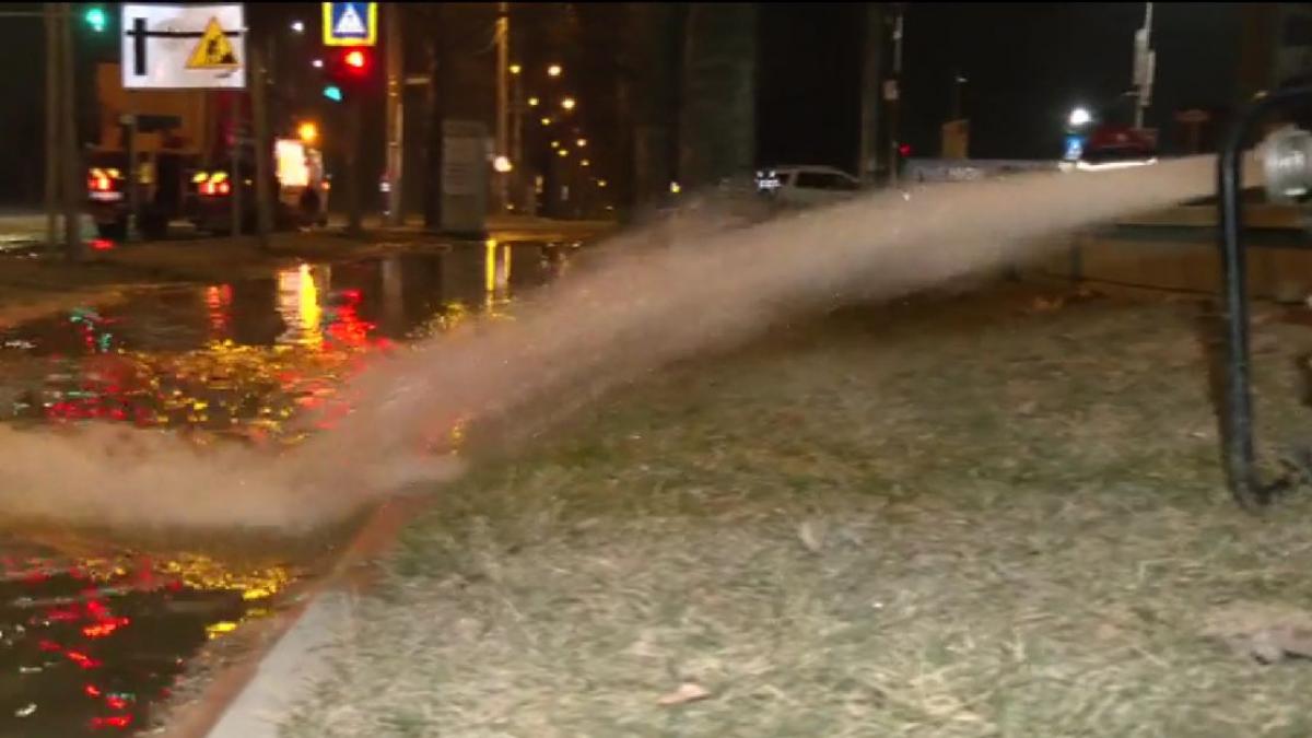 avarie majora capitala retea apa sosea petricani linii tramvai inundate