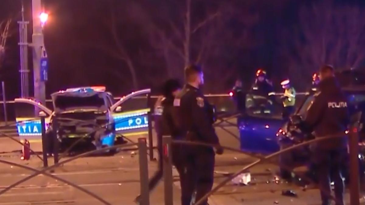 accident bucuresti masini politie
