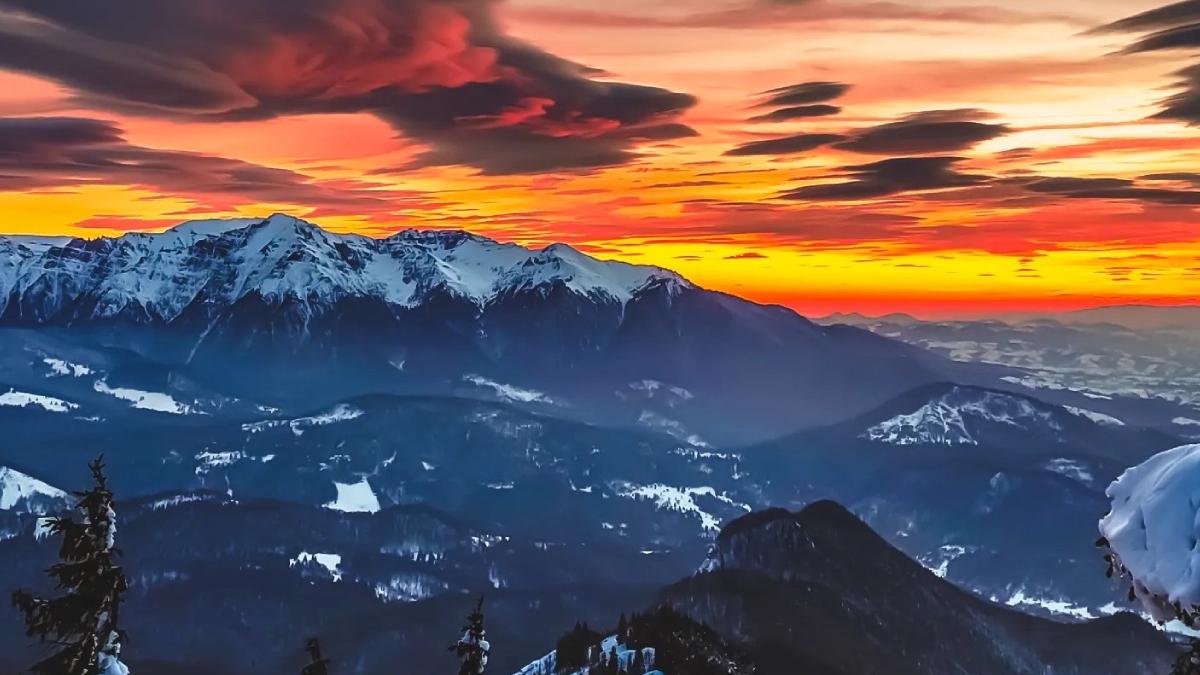 imagini zapada masivul postavaru