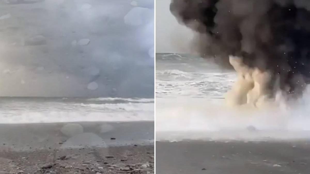 alerta marea neagra mina marina a explodat 25 metri plaja