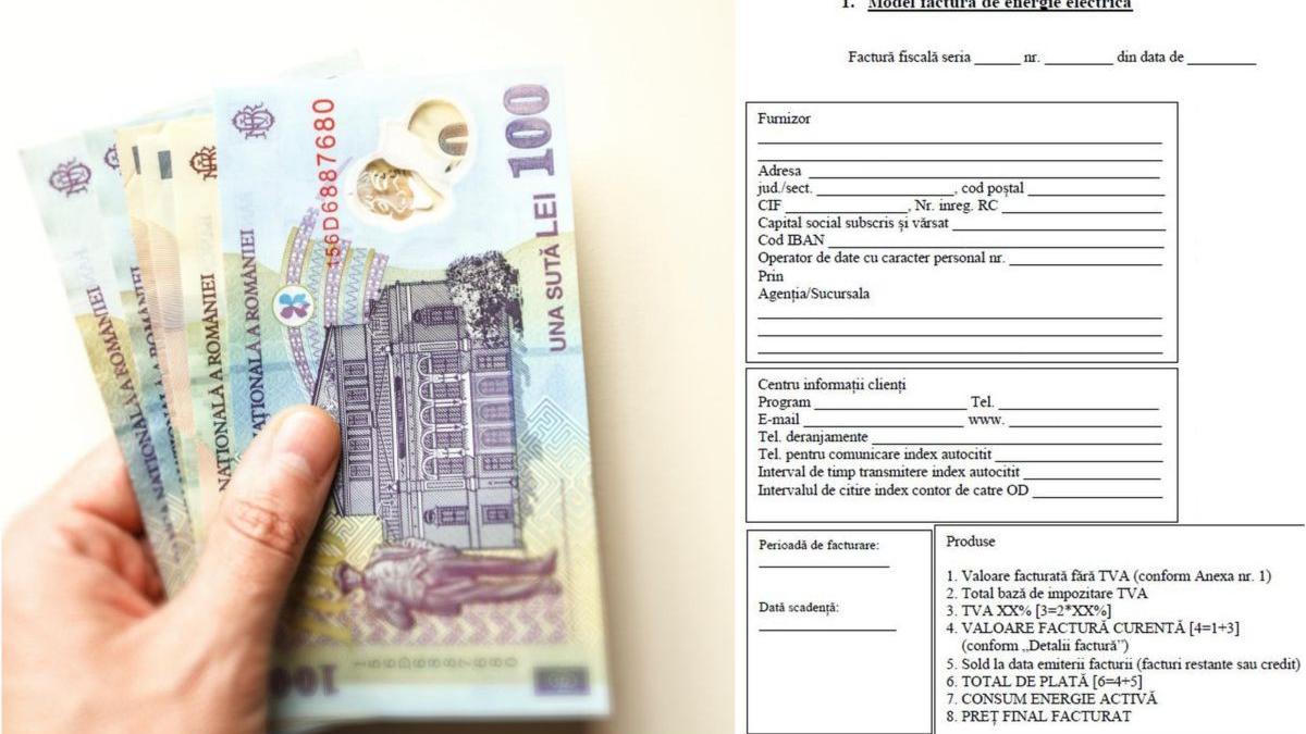 model factura energie electrica nota plata romani 1 aprilie 2023