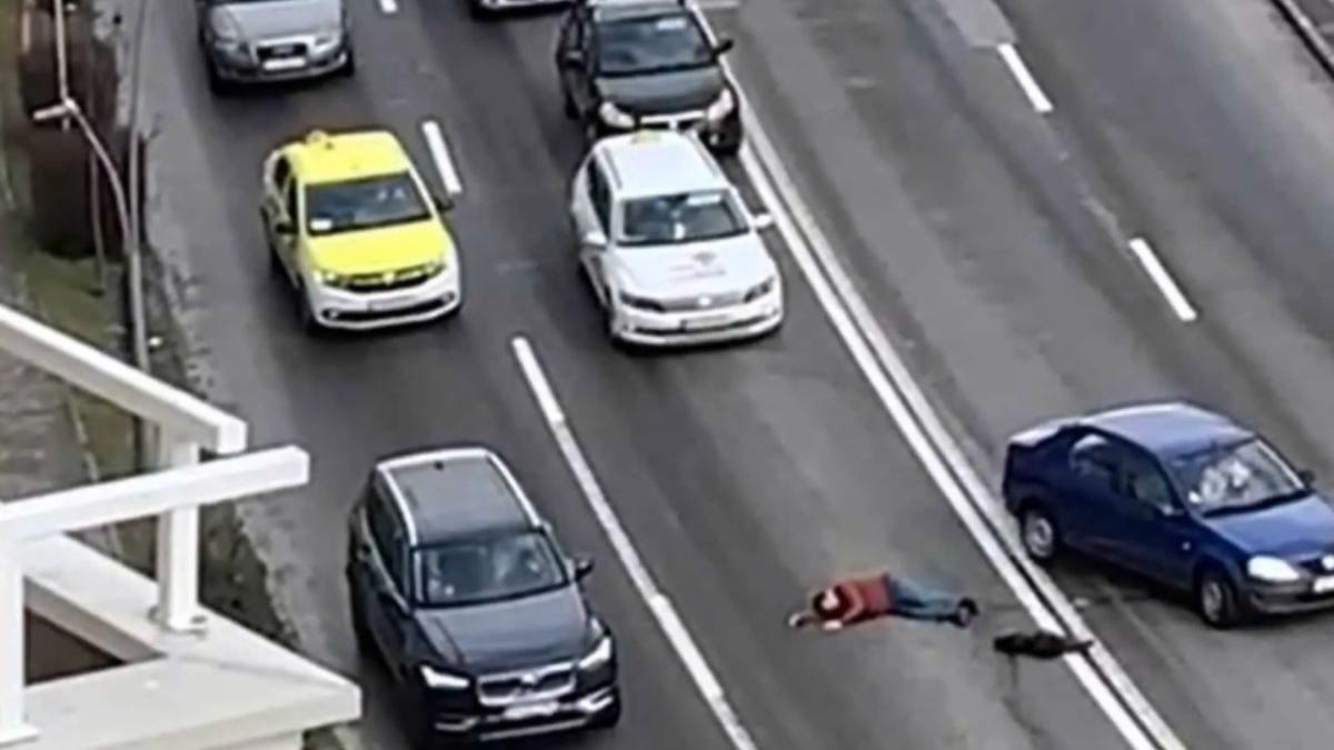 barbat cazut bulevard alba iulia