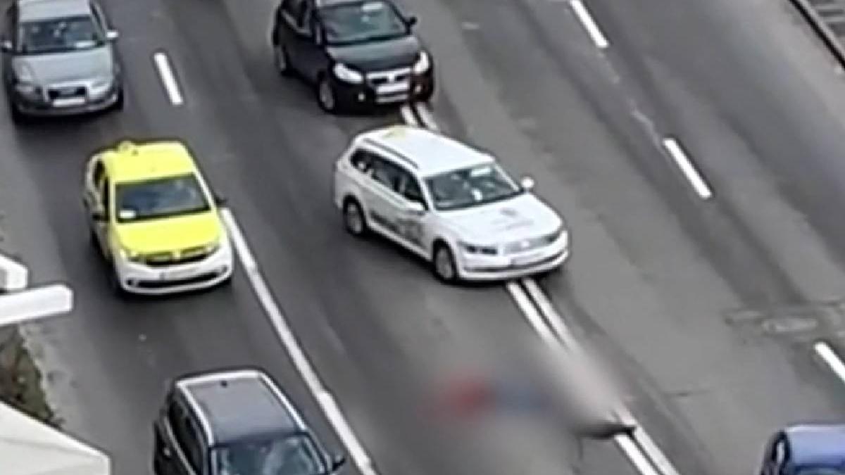 soferi ocolire barbat cazut strada alba iulia