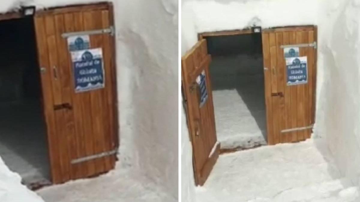 imagini hotelul de gheata balea lac acoperit zapada