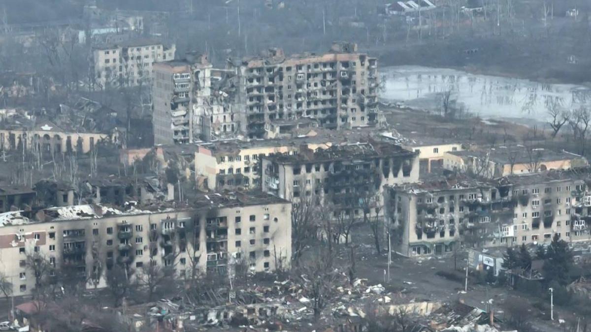 bahmut primele imagini oras distrus rusi razboi ucraina