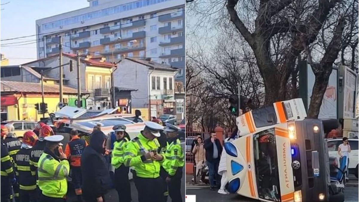 doua accidente rutiere ambulante cateva ore bucuresti