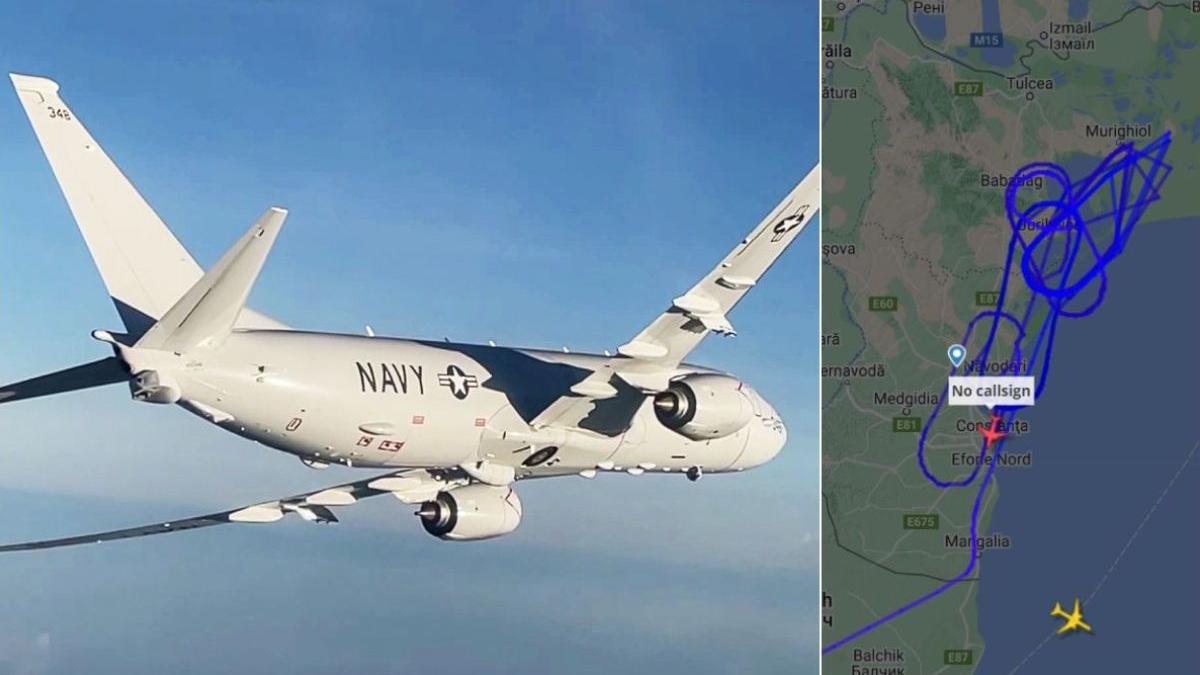 avion us navy survoleaza constanta tulcea drona americana lovita rusi marea neagra