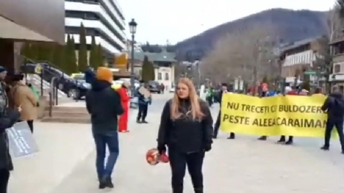 protest primaria sinaia parcare zona istorica