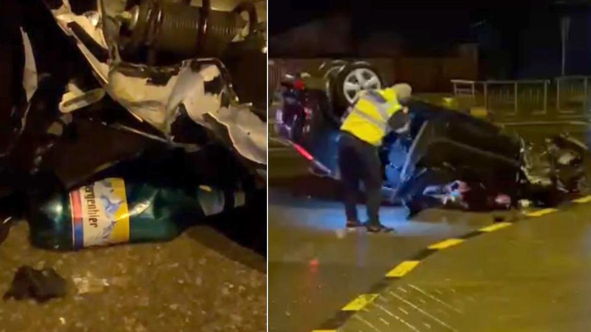 sofer botosani bidoane bere dezastru accident ford focus