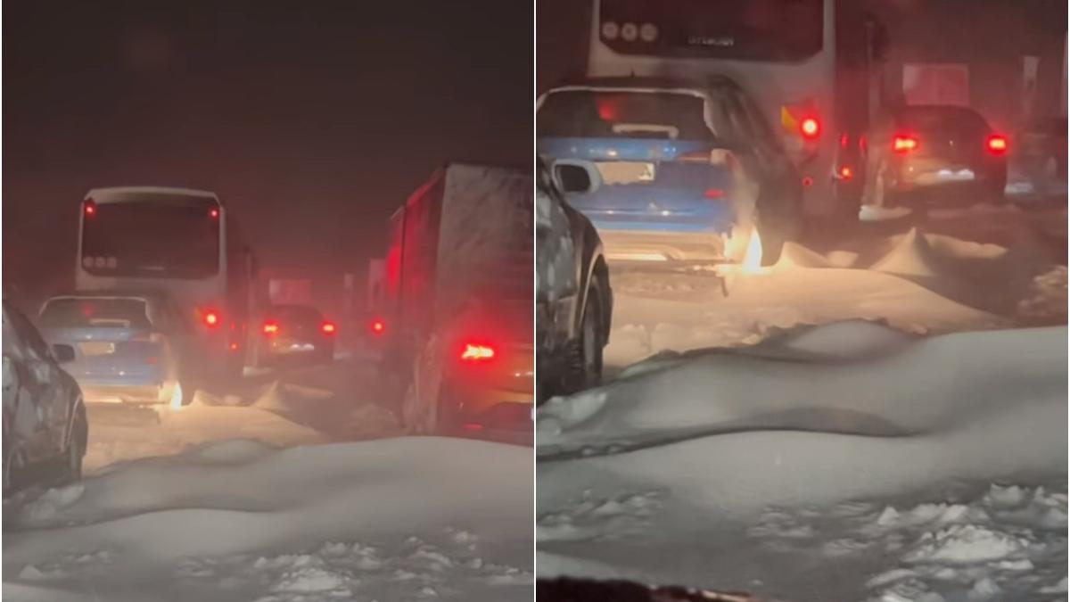 viscol troiene masini mesaj disperat roman blocat zapada drum european