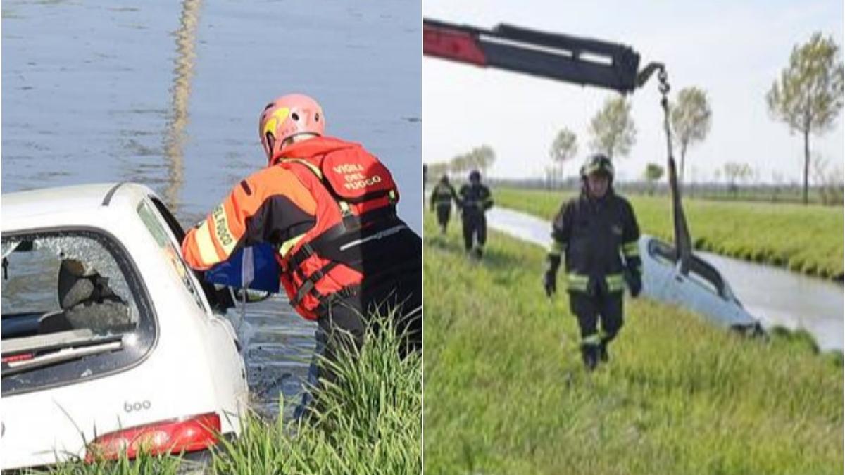 femeie salvata doi romani picat cu masina canal italia