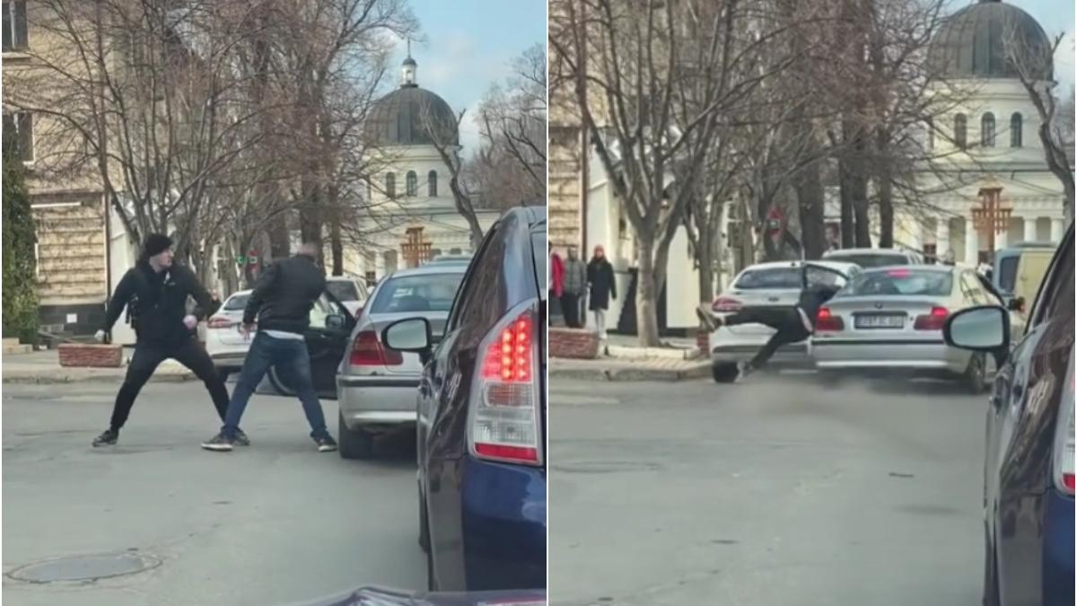 bataie pieton sofer fata bisericii chisinau