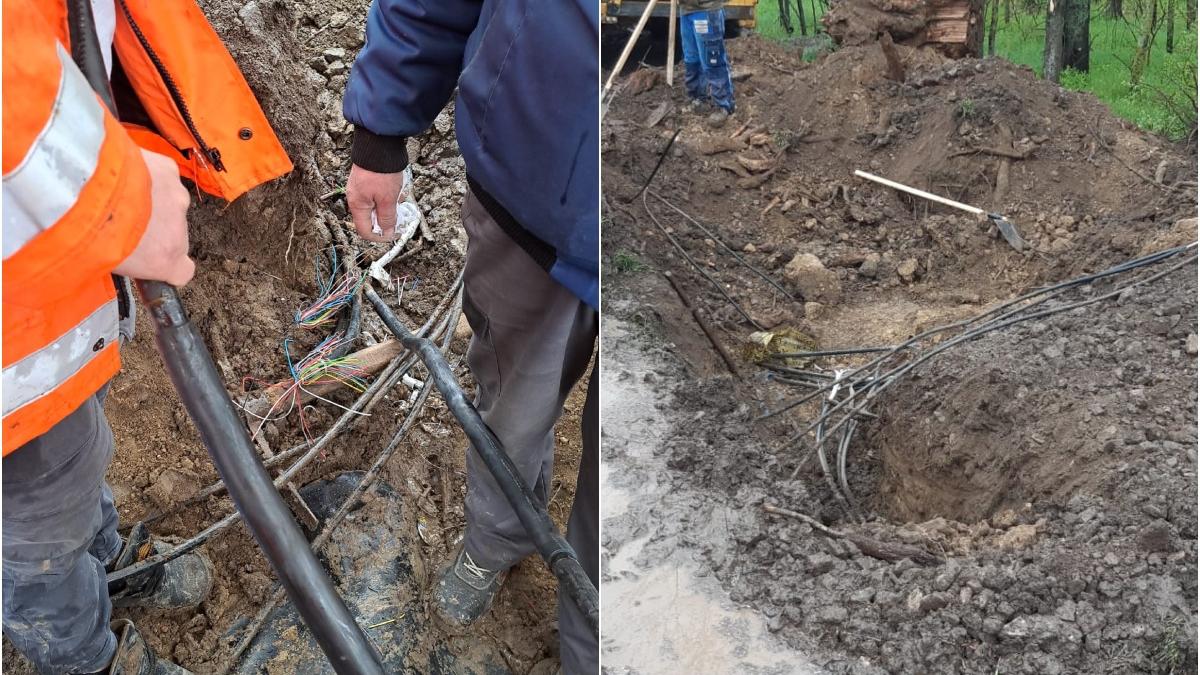 Întârzieri la 13 trenuri pe ruta Bucureşti - Constanţa, după ce angajaţii primăriei Valu lui Traian au tăiat cabluri feroviare