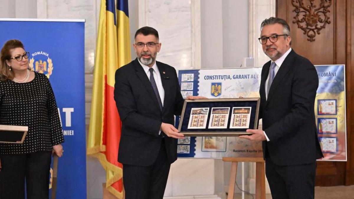 lucian romascanu constitutia romaniei lansare timbre