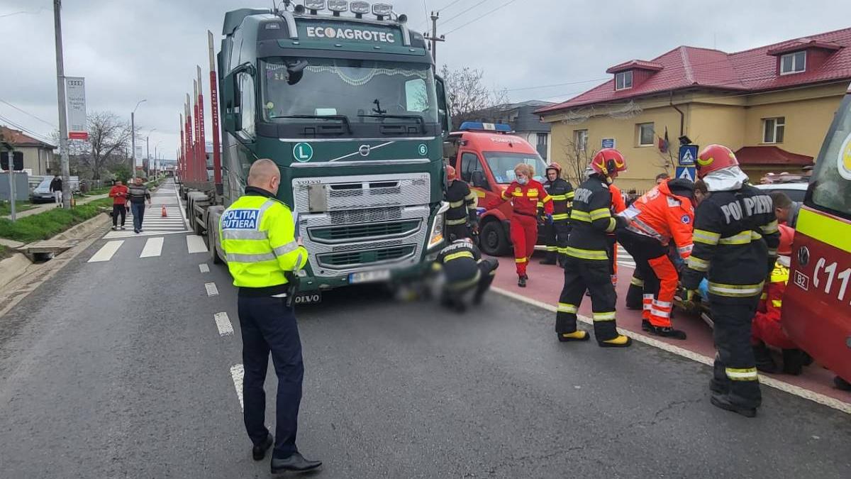 doi copii tata loviti tir trecere pietoni letcani iasi