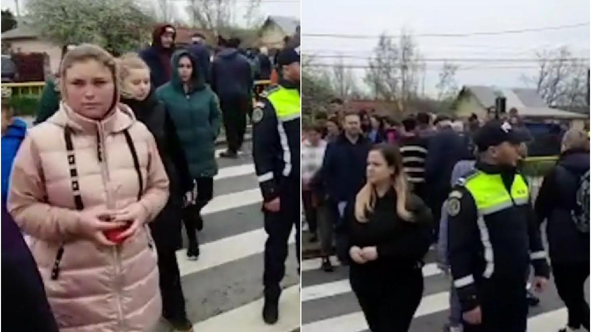 protest candele trece de pietoni letcani iasi copii tata loviti tir