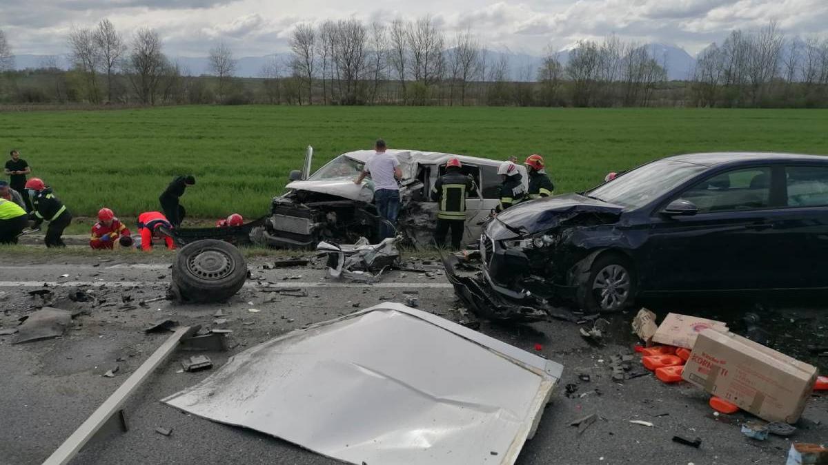 accident patru masini dn1 brasov vistea oltet