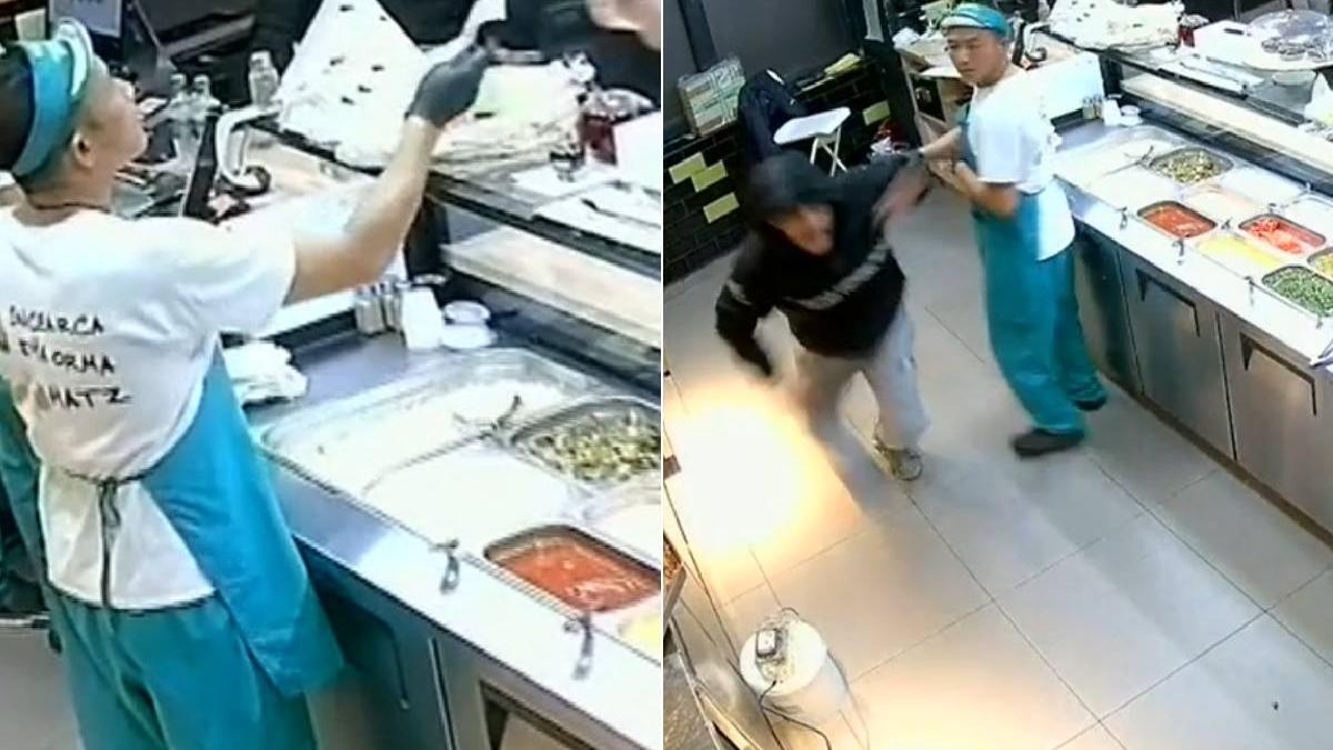 barbat atacat angajat shaormerie predat politie