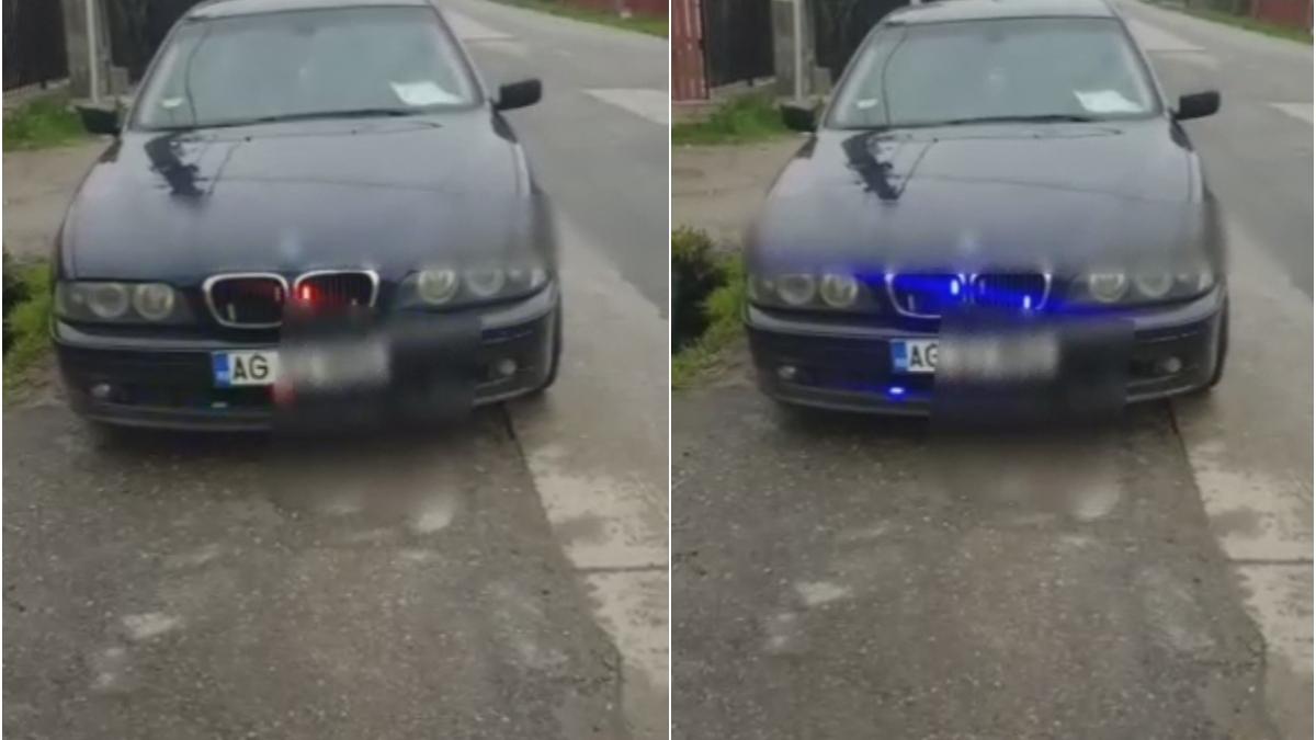 sofer bmw transformat masina politie berevoiesti arges