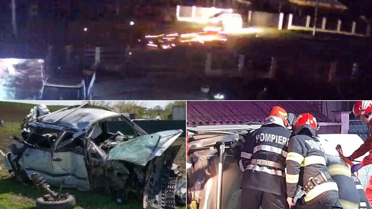accident mortal masina furata scheia iasi filmat camera supraveghere