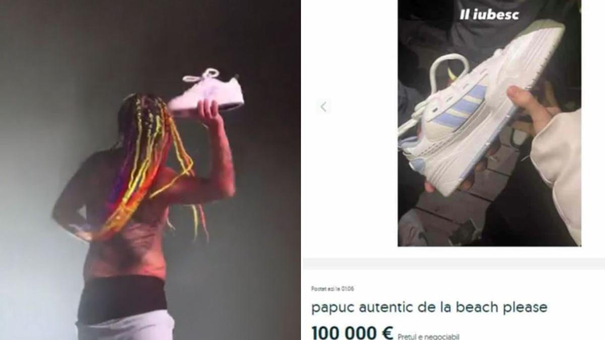 pantof aruncat 6ix9ine festival costinesti vandut online 100000 euro
