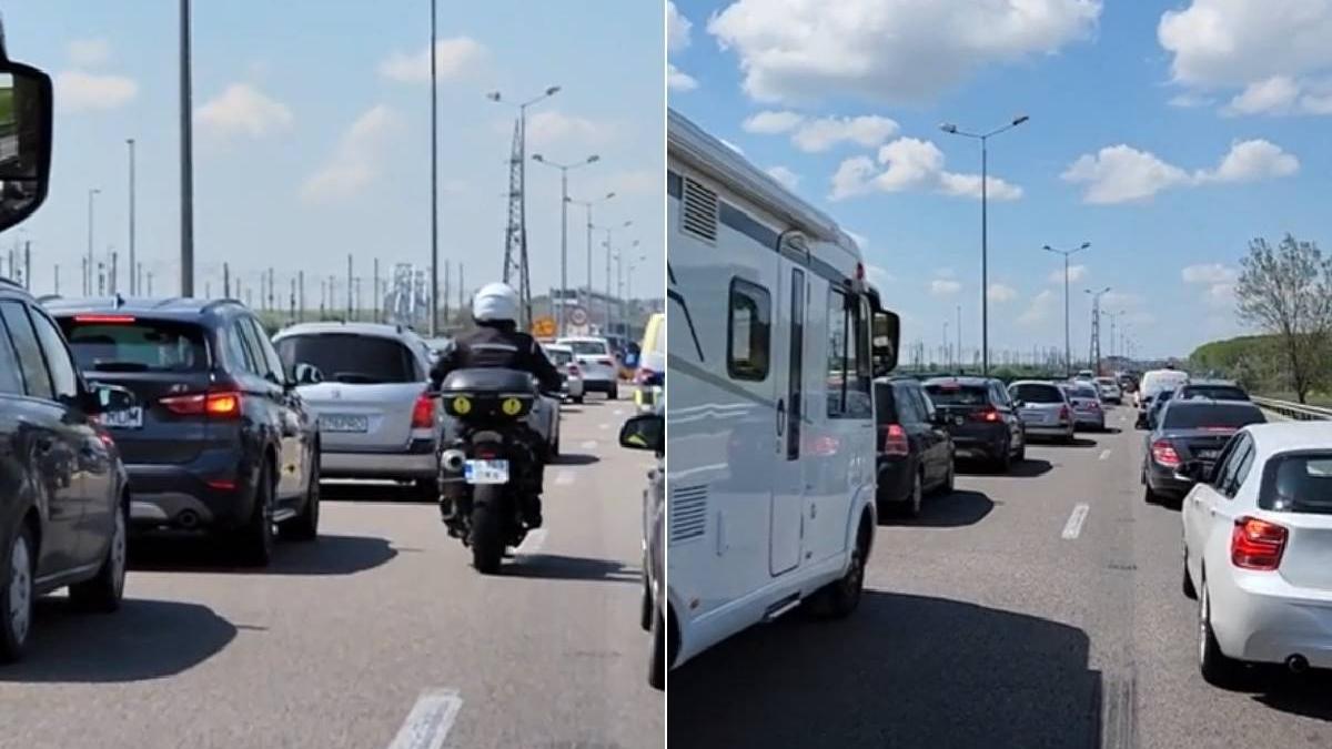 haos autostrada soarelui cozi kilometri soferi masini