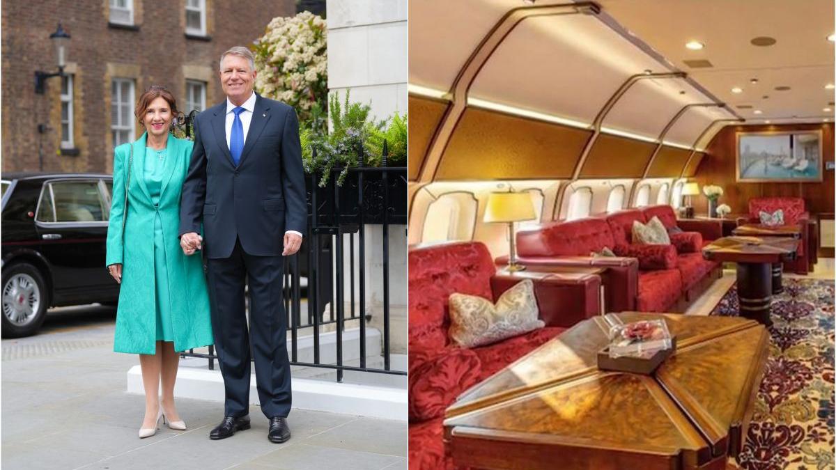 avion privat klaus iohannis londra incorononare rege charles iii