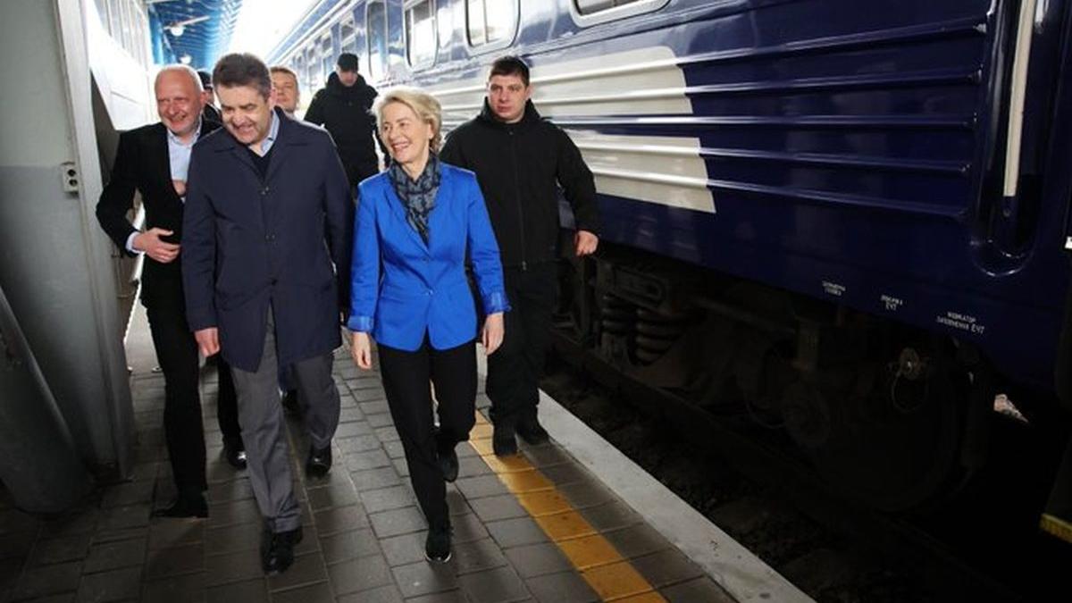 ursula von der leyen kiev rusi bombardat capitala ucraineana