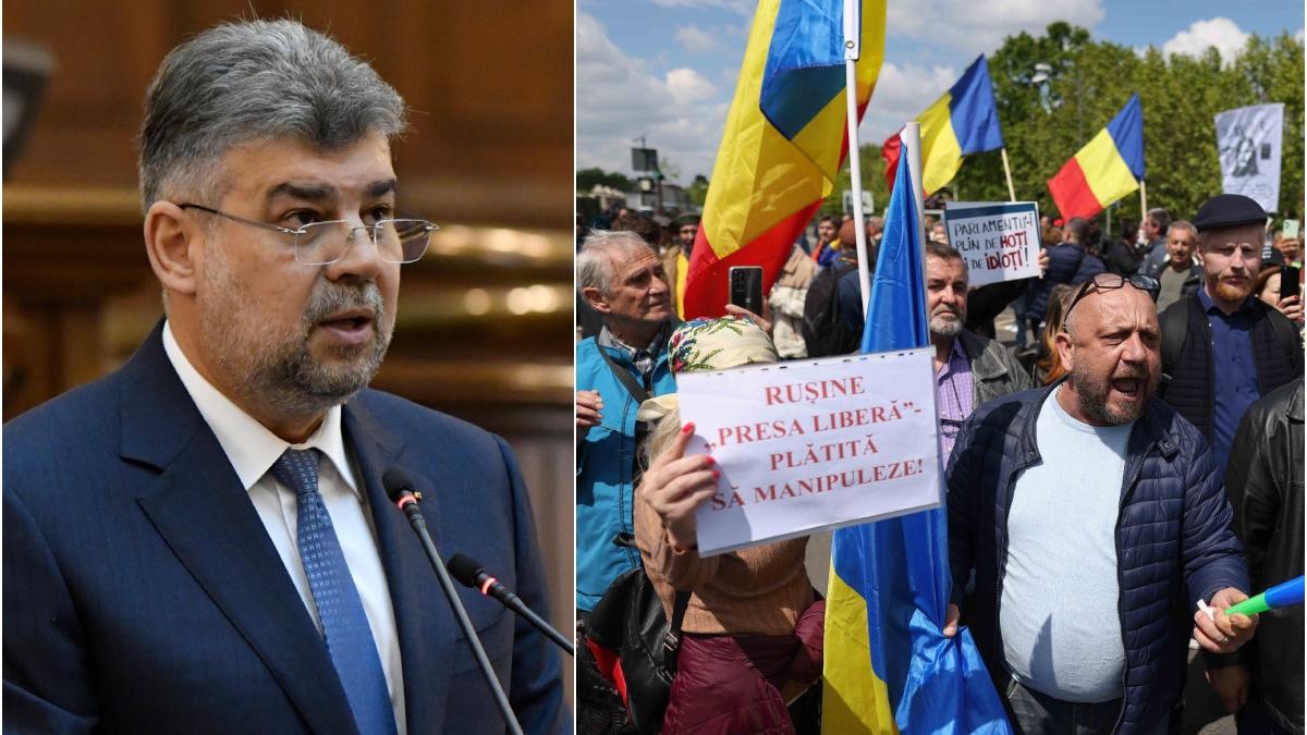 marcel ciolacu protest violent aur inacceptabil