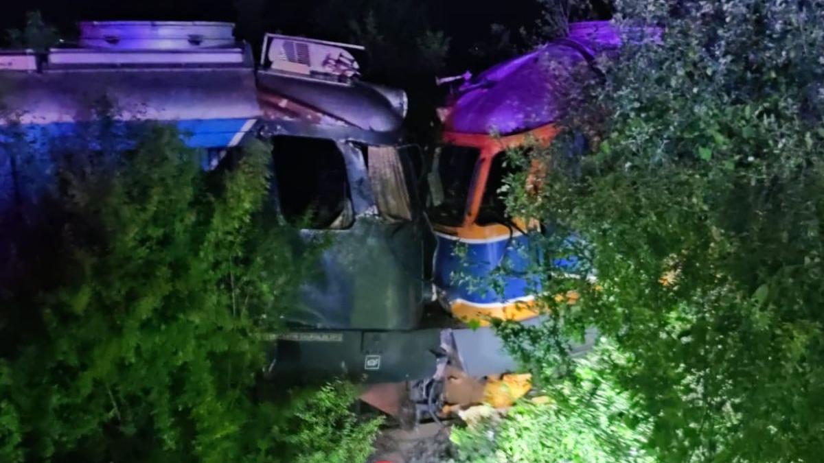 accident doua locomotive gara toporu giurgiu doi barbati spital